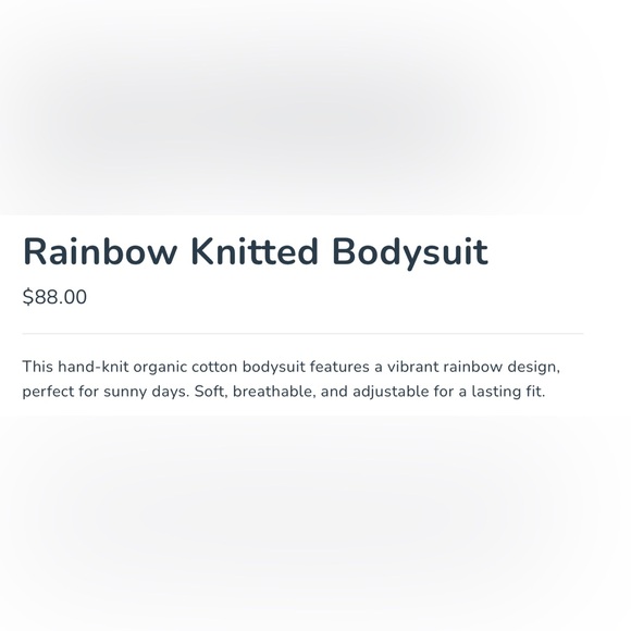 Estella Organics Rainbow Romper - Picture 2 of 2